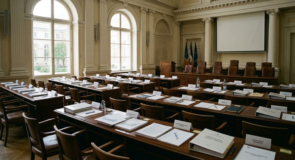 Budynek ministerstwa finansów i dokumenty analityczne dotyczące podatków energetycznych